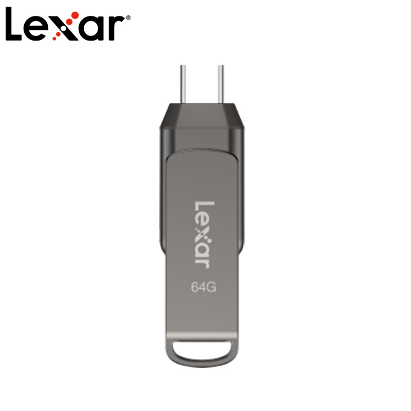 Lexar® JumpDrive® Dual Drive D400 USB 3.1 Type-CTM 闪存盘  64GB